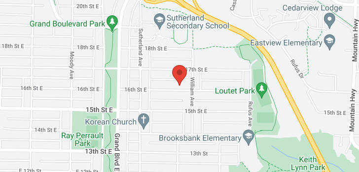 map of 768 E 16TH STREET